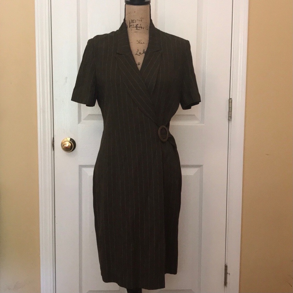 Classy Green Shift Dress